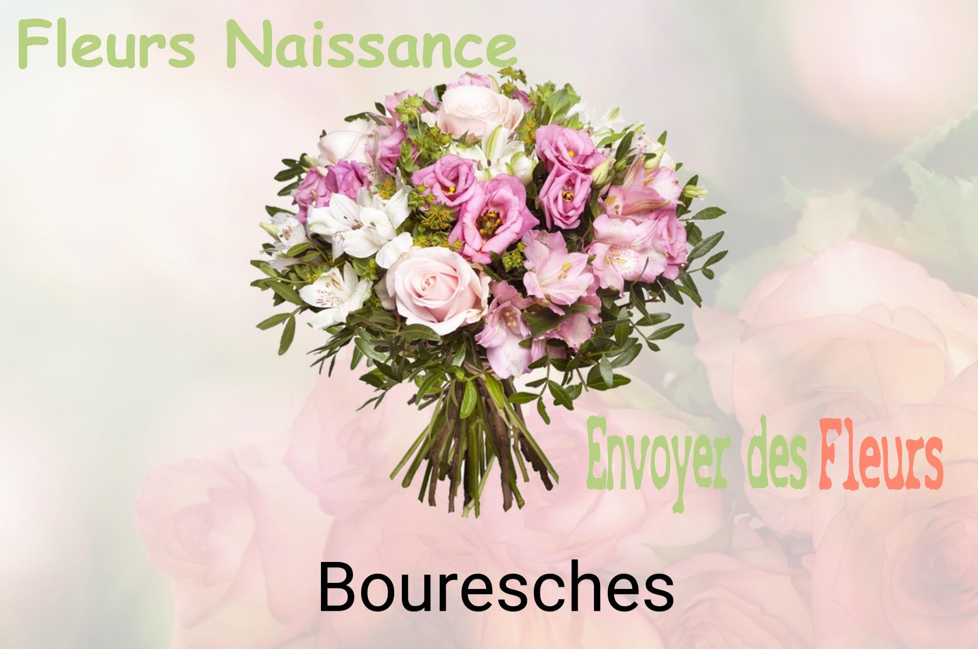 Bouquet de fleurs de naissance livré à Bouresches